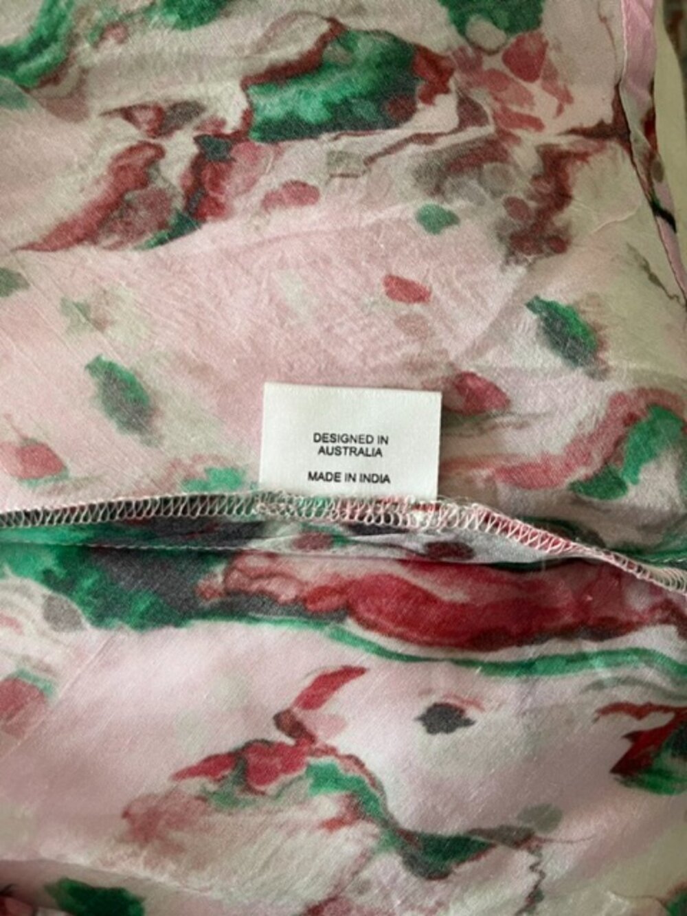 Lula Soul Halter Maxi Dress in Pink Watercolor | Size Small - Picture 12 of 12